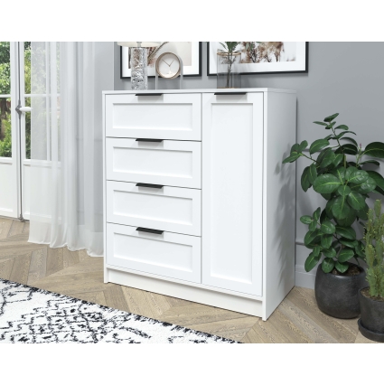 Тумба Тренд КТ-Т90 (Белый платинум ЛДСП/ Белый ЛМДФ) Ш900 В1020 Г451 Тумба Тренд КТ-Т90 (Белый платинум ЛДСП/ Белый ЛМДФ) Ш900 В1020 Г451